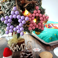 Kit de Macramé Limitado de Navidad, Estilo Bohemio/Nórdico, Cuentas de Madera Coloridas, Estrella, Manualidades, Decoración Multicolor para Coche/Bolso/Hogar, Regalo, Tutorial