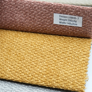 Tissu d'ameublement YAYU 100% polyester <span class=keywords><strong>280</strong></span>+50gsm, tissé, aspect <span class=keywords><strong>lin</strong></span> fantaisie, uni, respirant, poids moyen, imperméable - Product Image 6