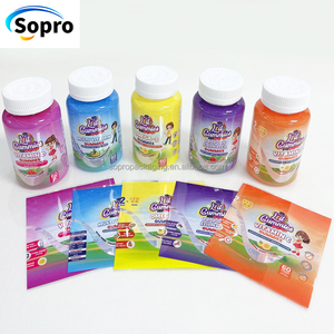 Custom frutta e verdura integratore vitaminico bottiglia termorestringente etichetta etichetta etichetta involucro di plastica PET Bottle etichetta - Product Image 1