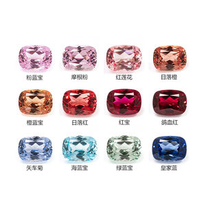 Piedras Preciosas Sueltas de Zafiro Cultivadas en Laboratorio, Corte Cojín Largo, Color Oro, para Joyería - Product Image 4