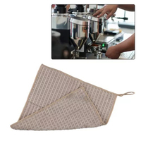 Chiffon de nettoyage de tasses haut de gamme en microfibre avec logo personnalisable pour les cafés, absorbant et à séchage rapide