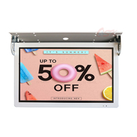 Monitor LCD Plegable de 21.5 Pulgadas con Sistema Android para Autobús, Red 3G/4G/WIFI, Publicidad Digital en el Techo del Autobús