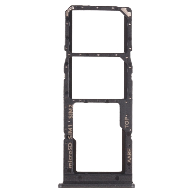 Mobile Phone SIM Card Tray + SIM Card Tray + Mic SD Card Tray for Samsung Galaxy A12 SM-A125 Smart Phone Repair Parts