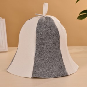 Chapeau <span class=keywords><strong>de</strong></span> <span class=keywords><strong>bain</strong></span> en feutre imprimé personnalisé et élégant, résistant à la chaleur, <span class=keywords><strong>pour</strong></span> spa et <span class=keywords><strong>bain</strong></span> <span class=keywords><strong>de</strong></span> vapeur (banya) – Accessoire <span class=keywords><strong>de</strong></span> <span class=keywords><strong>bain</strong></span> en feutre doux isolant thermiquement - Product Image 4
