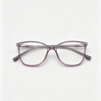 Montura de Gafas Ópticas Retro Multicolor, Unisex, Ligeras, Modernas, con Lentes Transparentes, para Computadora y Lectura, para Hombres y Mujeres
