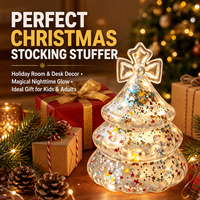 Jouet sensoriel en forme de sapin de Noël pour enfants, jouet anti-stress à presser, jouet éducatif, cadeau de Noël