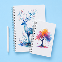Carnet à spirale en cuir PU durable avec papier écologique à écriture fluide, portable pour l'école et le bureau, notes quotidiennes A4/A5