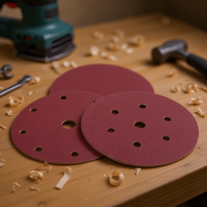 TTAKE Velcro Sanding Discs 150mm 8+1 Hole Corundum <b>Abrasive</b> Fiber Discs For Power <b>Tools</b> - Product Image 3