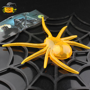 Halloween <b>Plastic</b> <b>Spider</b> Light Up Orange Indoor Outdoor Party Decoration Prop - Product Image 1
