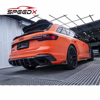 Kit carrosserie diffuseur arrière en carbone style AE pour Audi RS4 B9, diffuseur arrière en carbone RS4 AE
