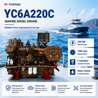 Moteur diesel marin refroidi par eau SCDC Yuchai série YC6A YC6A220C 299HP – Système d'alimentation fiable pour les utilisateurs mondiaux d'équipements marins