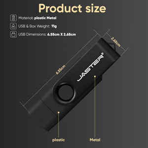 Clé USB personnalisée avec logo gratuit, type C, 32 Go, 64 Go, mémoire flash 16 Go pour smartphones, 2 en <span class=keywords><strong>1</strong></span>, clé USB intelligente - Product Image 3