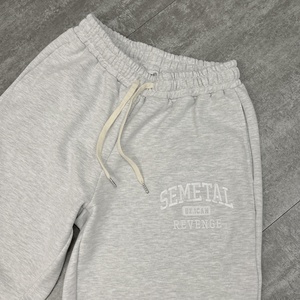 YITE été élégant hommes broderie poids lourd pantalon court fabricant Logo personnalisé décontracté Baggy hommes 100% coton Shorts - Product Image 4