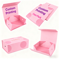 Boîte en papier magnétique Paquet de vêtements rigides et durs Emballage cadeau haut de gamme Boîtes pliables pliables avec couvercle magnétique