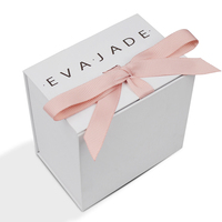 Boîte à Bijoux Collier Luxe en Papier Forme Livre Pliable avec Aimant, Logo Personnalisé et Conception Gratuite