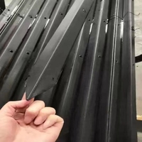 Piquet en Y noir galvanisé en acier pour clôture, vente en gros directe usine à prix compétitif