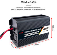 Charge rapide 12v 24v LiFePO4 batterie vélo électrique vtt chargeur de Scooter de voiture avec ventilateur de refroidissement