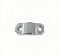Support de fixation en aluminium usiné CNC, anodisé et brossé, avec trous fraisé pour l'automatisation des équipements de machine