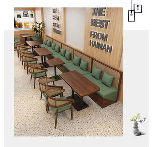 Conjuntos de Muebles para Restaurantes Comerciales e Industriales de Estilo Japonés y Occidental, Combinación de Mesa, Sillas y Sofás con Temática del Sudeste Asiático para Cafeterías y Hoteles - Product Image 4