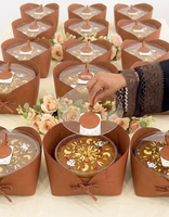 Boîtes de présentation personnalisées en acrylique transparent de qualité alimentaire pour desserts, biscuits, chocolats, noix, pâtisseries, emballages pour cadeaux
