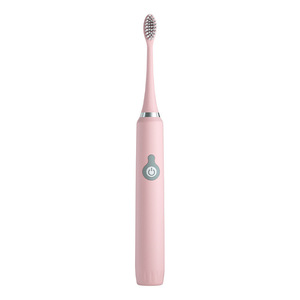 Brosse à dents électrique sonique avec moteur à rotor creux, poils souples, rechargeable, étanche IPX7, blanc rose, pack individuel - Product Image 5
