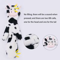 Jouets interactifs pour chiens sans rembourrage, en tissu doux, durable et écologique, jouet à mâcher en peluche sans rembourrage, 2 haut-parleurs pour chiots
