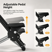 Escaladora ATHSPO Mejorada con Doble Resistencia y Cuerdas Dobles, Pasamanos Curvos Antideslizantes, Escalador de Fitness Interior de Acero Reforzado