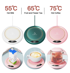 Calentador de tazas eléctrico Usb, 3 Ajustes de temperatura, té de la leche, agua, posavasos de calefacción termostática, calentador de bebidas, calentadores de tazas de café - Product Image 3