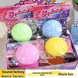 Squishy Gigante a Forma di Baozi (Panino al Vapore) in TPR, <span class=keywords><strong>Morbido</strong></span> Giocattolo Antistress a Lenta Risalita, Simulazione Cibo, Giocattolo Sensoriale per Alleviare lo Stress e lo Stress del Tensionamento - Product Image 3