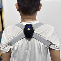 Correcteur de posture intelligent pour femmes hommes enfants, rappel de posture électronique avec vibration du capteur, attelle du haut du dos réglable