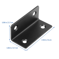 Supports d'angle en acier inoxydable robustes de marque SSR, en forme de L, à angle droit, pour tables et étagères, étanches et faciles à assembler