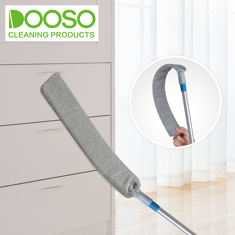 Пыльник из микрофибры, тонкий плоский Пыльник С Выдвижным стержнем, подходит для уборки под мебелью, кушеткой, кроватью