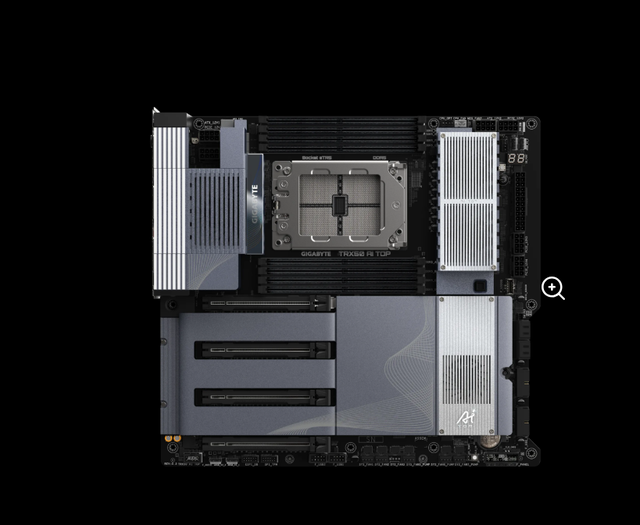 TRX50 AI TOP Workstation Motherboard sTR5 Socket Support Threadripper PRO 7995WX Processor 4 Way GPU PCIe Gen5 x16 Slots