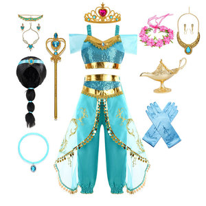 Disfraz <span class=keywords><strong>de</strong></span> <span class=keywords><strong>Princesa</strong></span> <span class=keywords><strong>Jazmín</strong></span> <span class=keywords><strong>de</strong></span> la Lámpara Mágica <span class=keywords><strong>de</strong></span> Aladín, Vestido <span class=keywords><strong>de</strong></span> Ganchillo, Estilo Europeo Americano, Disfraz Infantil <span class=keywords><strong>de</strong></span> Halloween - Product Image 3