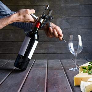 Ouvre-bouteille de style lapin tire-bouchon levier de bouteille ouvre-bouteille tire-bouchon de vin de qualité supérieure ensemble d'ouvre-bouteille de 5 pièces - Product Image 4