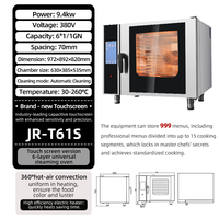 Four combiné en acier inoxydable 304 Energy Star certifié CE Four à vapeur à 360 ° Distribution Équipement de cuisson commercial