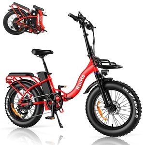 S5: 20 Inch <b>Electric</b> Mountain Fat Tire Bike 48V 750W Snow Fat Bike Folding Fat Tire Bike for Women - Product Image 4
