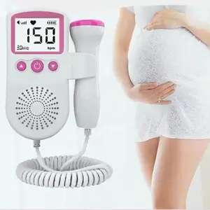 Moniteur de fréquence cardiaque pour femmes enceintes à domicile Doppler fœtal battement de coeur Doppler fœtal rechargeable moniteur de fréquence cardiaque pour bébé - Product Image 1