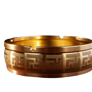 80*80*20mm Huiwen <strong>Ashtray</strong> Pattern <strong>Brass</strong> <strong>Ashtray</strong> Home Hotel Copper Cigarette <strong>Ashtray</strong> - Product Image 6