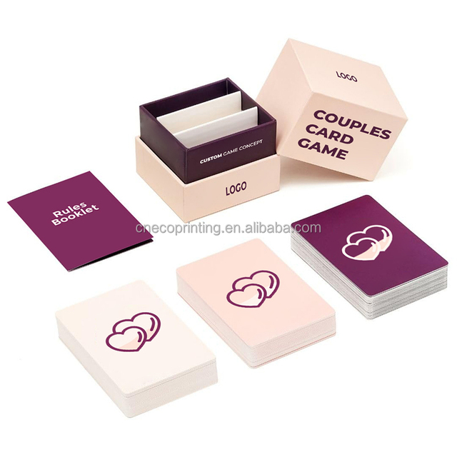 Custom Printing Hilarious Funny Questions Talking Love Language Real Life Couples Card Game for Boy Girl Wife Husband