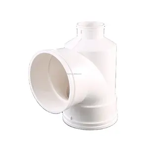 ShenTong PVC pipe fittings Customized Equal diameter diagonal tee of drainage pipe Sewer conduit Cheap Factory Wholesale 110mm