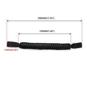 Poignée de maintien pour siège arrière de voiture en paracorde tressé universel en nylon, accoudoir de sécurité pour appuie-tête, noir, rouge, bleu, jaune, vert - Product Image 2