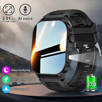 Montres intelligentes LIGE BWKM02 CE ROHS avec lampe torche LED, suivi d'activité, moniteur de fréquence cardiaque, montre connectée sport pour Android et iPhone, possibilité de répondre aux appels