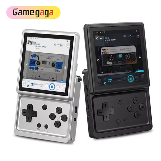 Gamegaga RG Rotate Retro Handheld Game Console Android 12 T618 IPS Screen 720x720 Mali G52 3GB+32GB WiFi 2000mAh Portable Gaming