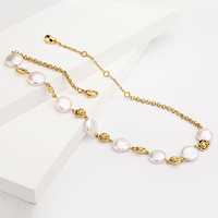 Collier de luxe en perles naturelles pour femme, tendance, avec pendentif fleur superposable, vente en gros