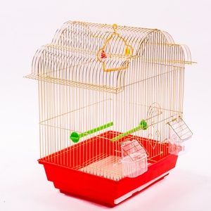 Büyük açık lüks kuş üreme kafesi ve ev papağan evcil katı desen katlanabilir demir plastik tepsi kutusu ambalaj ile - Product Image 3