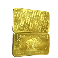 Đồ Thủ Công Mỹ Nghệ Bằng Kim Loại 1 Oz Thanh Trâu Bằng Đồng Nguyên Khối Với Bạc Hà CMC Ở Mặt Sau Quầy Bar Đồng Xu Cổ
