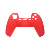 Coque en silicone caoutchouté pour manette PS5, protection intégrale, antidérapante, couleur unie, housse de protection souple