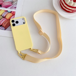 Funda de silicona cruzada con cordón para iPhone 17, 17 Air, 16, 15, 14, 13 Pro Max Plus, con correa para el hombro - Product Image 5