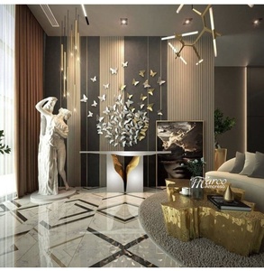 Factory <strong>Supply</strong> Hotel Modern Luxury White Gold <strong>Console</strong> <strong>Table</strong> Italian Style <strong>Mirrored</strong> Finished Lobby <strong>Hallway</strong> <strong>Console</strong> <strong>Table</strong> - Product Image 2